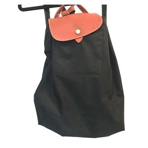 Longchamp black backpack
